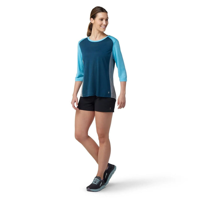 Bluza Smartwool W Merino Sport Ultralite 120 Mountain Bike 3/4 Sleeve   Bluza Smartwool W Merino Sport Ultralite 120 Mountain Bike 3/4 Sleeve