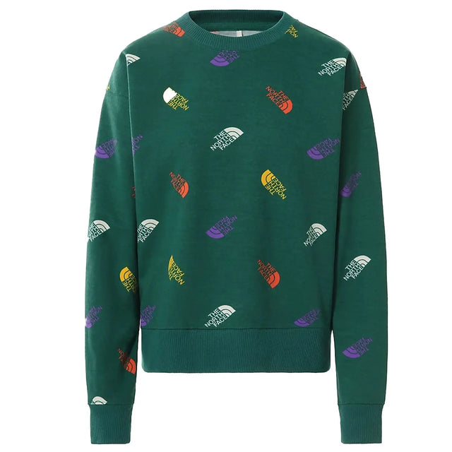 Bluza The North Face W Color Block Cropped Logo Crew   Bluza The North Face W Color Block Cropped Logo Crew