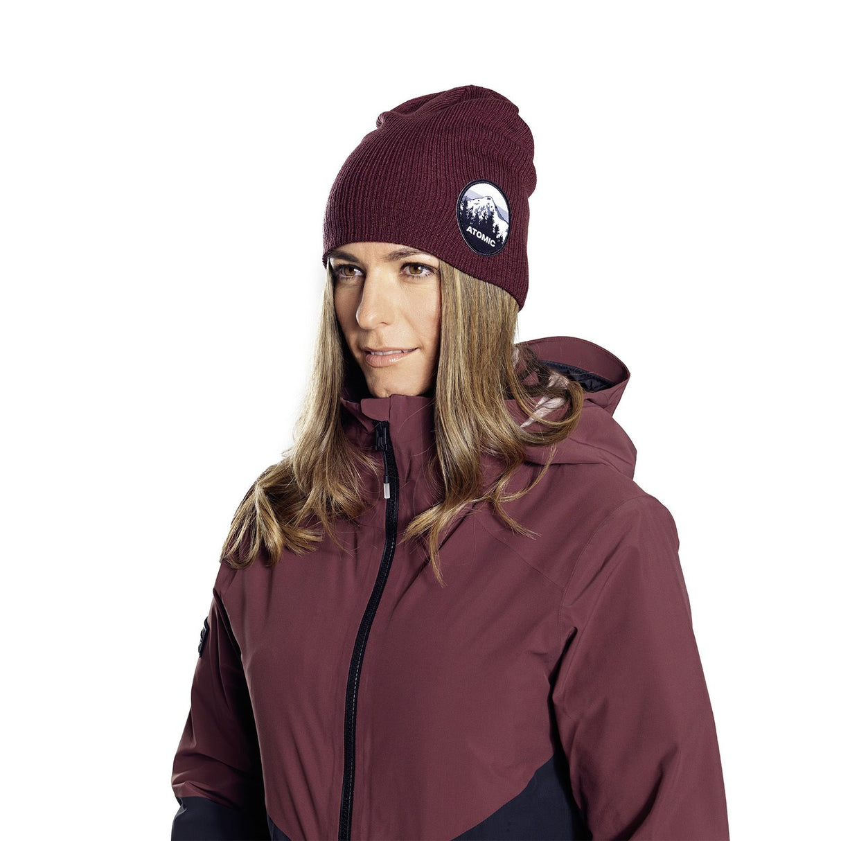 Caciula Unisex Atomic Alps Peak Maroon