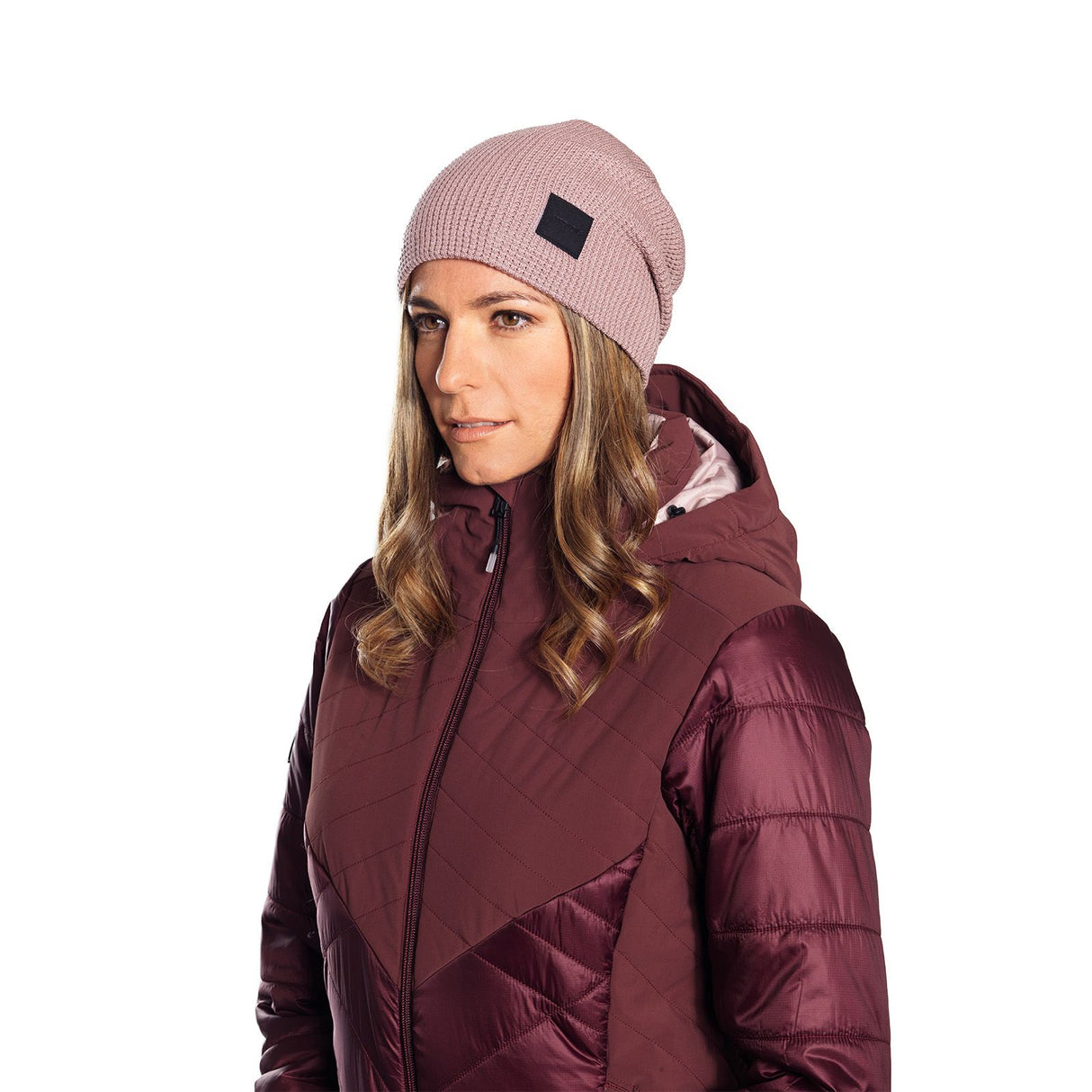 Caciula Unisex Atomic Alps Slouch Dusty Rose