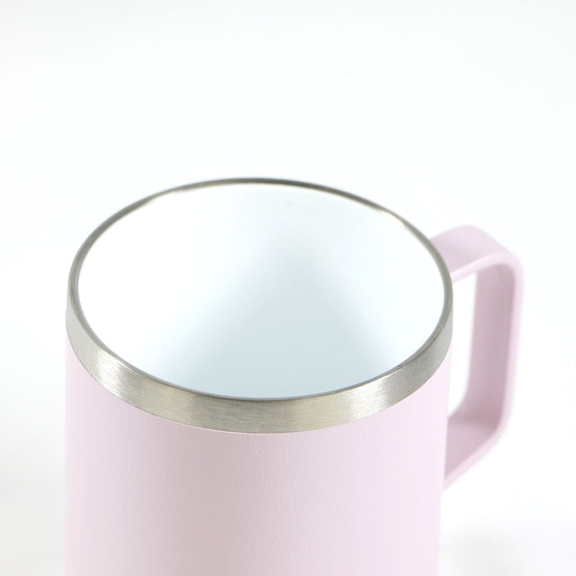 Cana Termo Runbott Mug 400ml Rosa Empolvado Dolphin   Cana Termo Runbott Mug 400ml Rosa Empolvado Dolphin