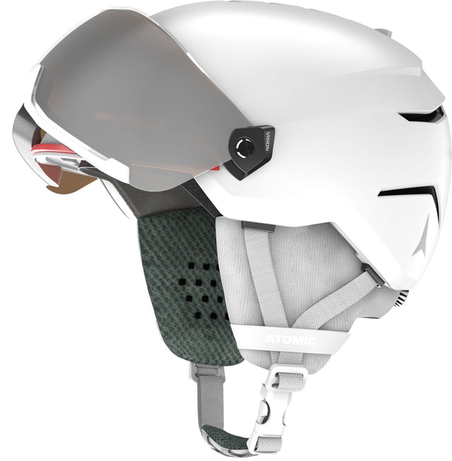 Casca cu Ochelari Copii Atomic Savor Visor Jr White   Casca cu Ochelari Copii Atomic Savor Visor Jr White