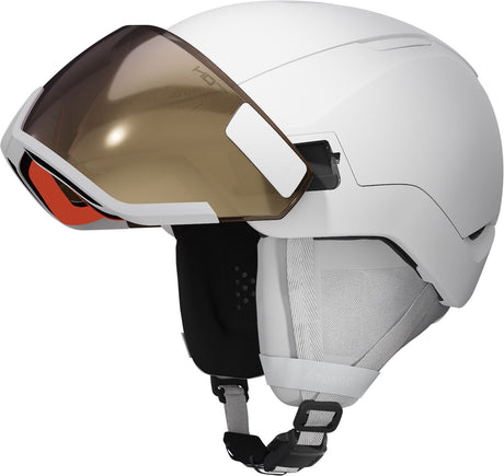 Casca Atomic Revent Gt Amid Visor Hd Photo White Heather