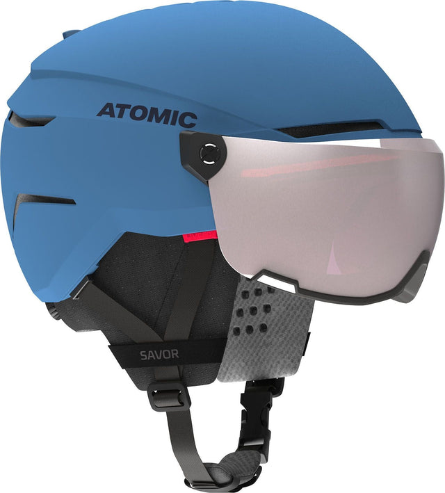 Casca cu Ochelari Copii Atomic Savor Visor Jr Blue   Casca cu Ochelari Copii Atomic Savor Visor Jr Blue