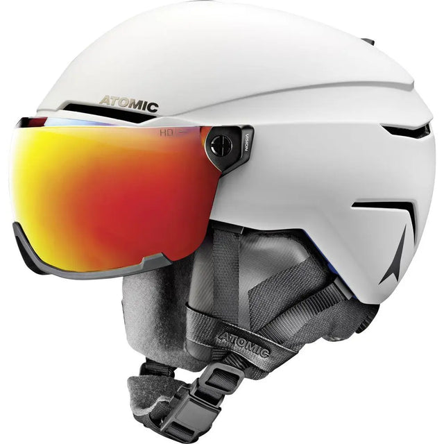 Casca Cu Ochelari Atomic Savor Amid Visor Hd Plus White   Casca Cu Ochelari Atomic Savor Amid Visor Hd Plus White