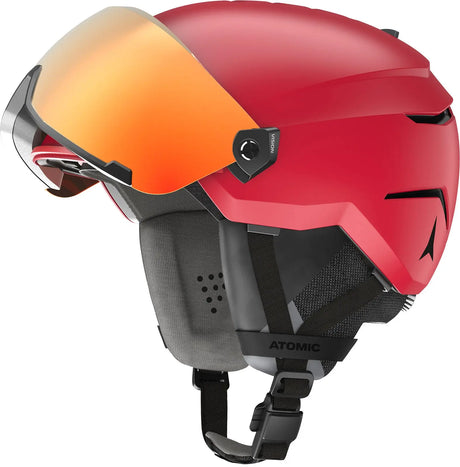 Casca Cu Ochelari Atomic Savor Amid Visor Hd Red   Casca Cu Ochelari Atomic Savor Amid Visor Hd Red