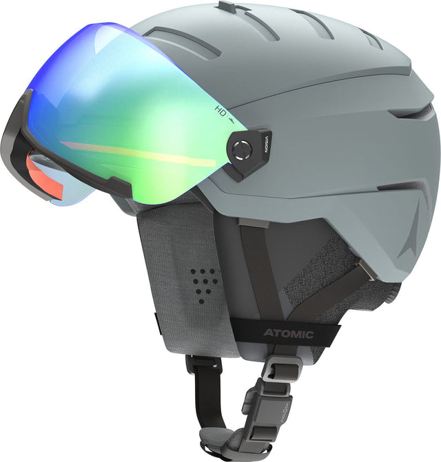Casca Cu Ochelari Atomic Savor Gt Amid Visor Hd Green   Casca Cu Ochelari Atomic Savor Gt Amid Visor Hd Green