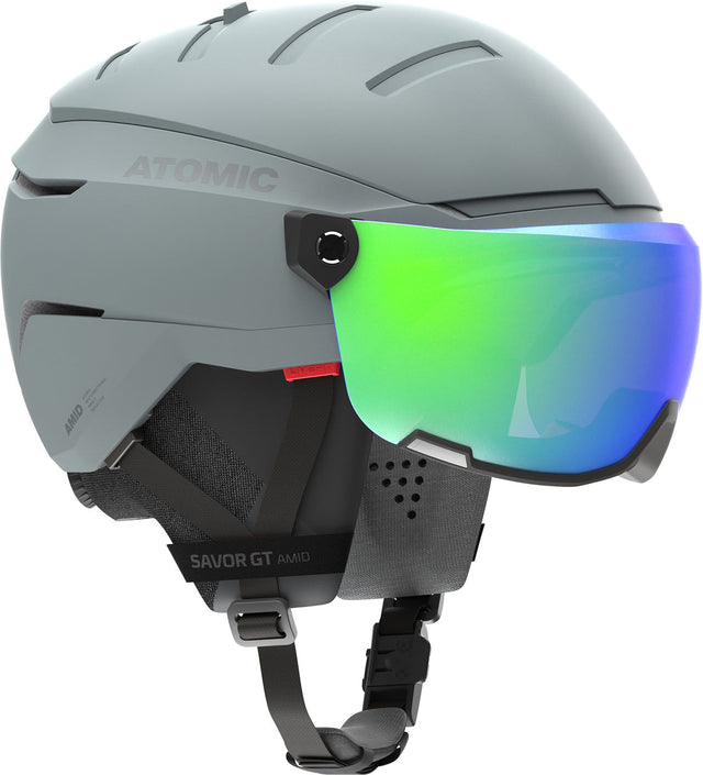 Casca Cu Ochelari Atomic Savor Gt Amid Visor Hd Green   Casca Cu Ochelari Atomic Savor Gt Amid Visor Hd Green