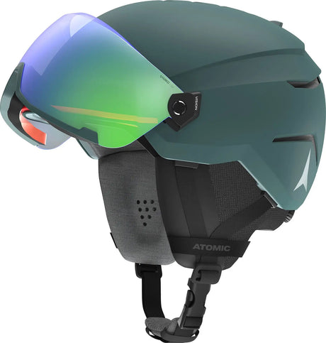 Casca Cu Ochelari  Atomic Savor Visor Stereo Green   Casca Cu Ochelari  Atomic Savor Visor Stereo Green