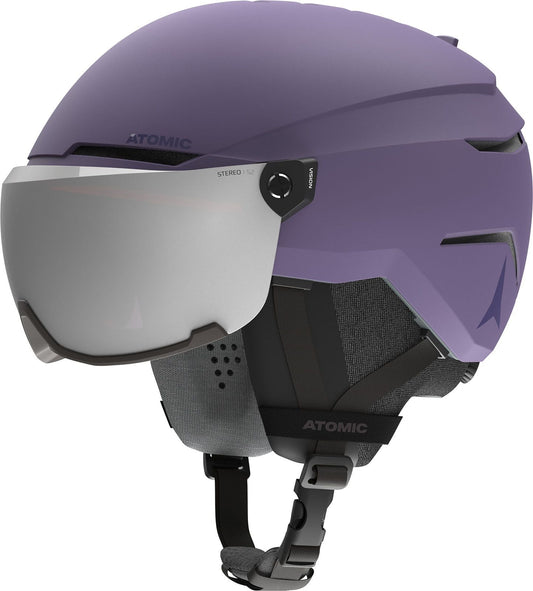 Casca Cu Ochelari Atomic Savor Visor Stereo Light Purple   Casca Cu Ochelari Atomic Savor Visor Stereo Light Purple