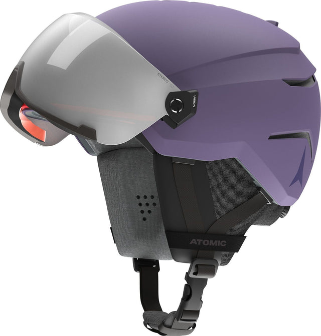 Casca Cu Ochelari Atomic Savor Visor Stereo Light Purple   Casca Cu Ochelari Atomic Savor Visor Stereo Light Purple
