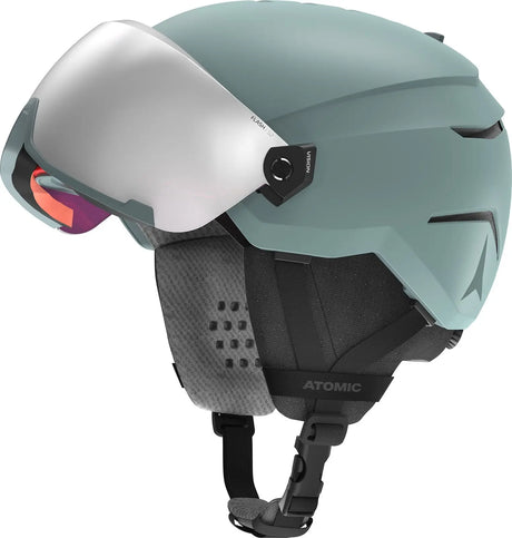 Casca Cu Ochelari  Copii Atomic Savor Visor Jr Green   Casca Cu Ochelari  Copii Atomic Savor Visor Jr Green