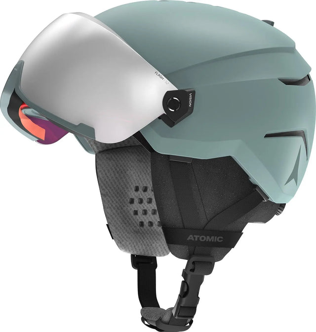 Casca Cu Ochelari  Copii Atomic Savor Visor Jr Green   Casca Cu Ochelari  Copii Atomic Savor Visor Jr Green