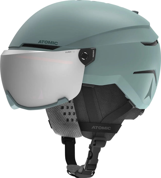 Casca Cu Ochelari  Copii Atomic Savor Visor Jr Green   Casca Cu Ochelari  Copii Atomic Savor Visor Jr Green