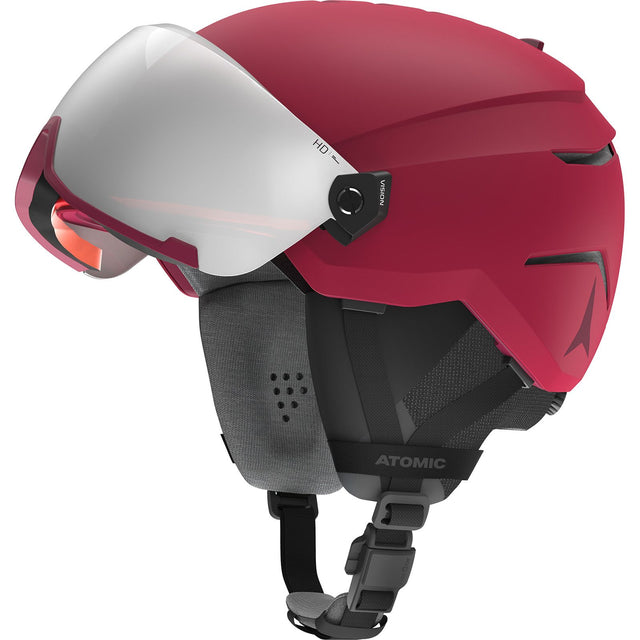 Casca Cu Ochelari Unisex Atomic Savor Amid Visor Hd Dark Red   Casca Cu Ochelari Unisex Atomic Savor Amid Visor Hd Dark Red