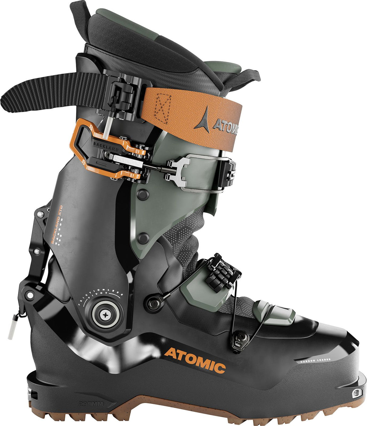 Clapari Barbati Atomic Backland Xtd Carbon 120 Black/army Green-x/orange
