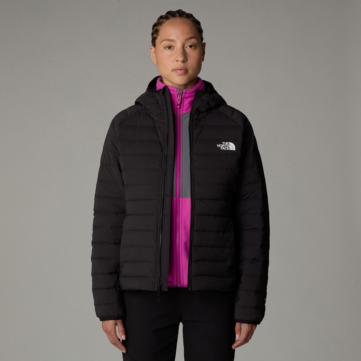 Geaca Femei The North Face W Belleview Stretch Down Hoodie