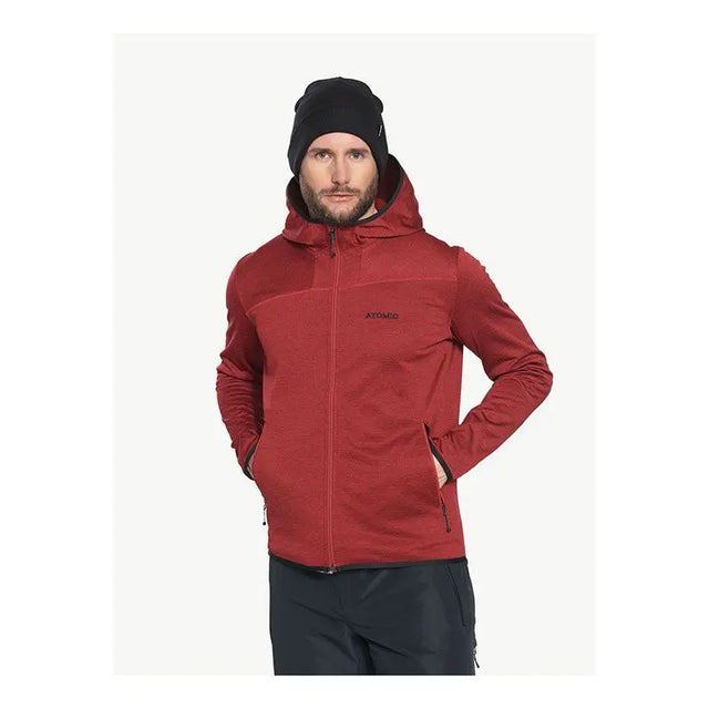 Hanorac Atomic M Microfleece Hoodie Red Dahlia   Hanorac Atomic M Microfleece Hoodie Red Dahlia