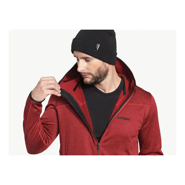 Hanorac Atomic M Microfleece Hoodie Red Dahlia   Hanorac Atomic M Microfleece Hoodie Red Dahlia