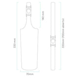 Husa Neoprene Bag Runbott Vaccum Bottle 600ml Black   Husa Neoprene Bag Runbott Vaccum Bottle 600ml Black