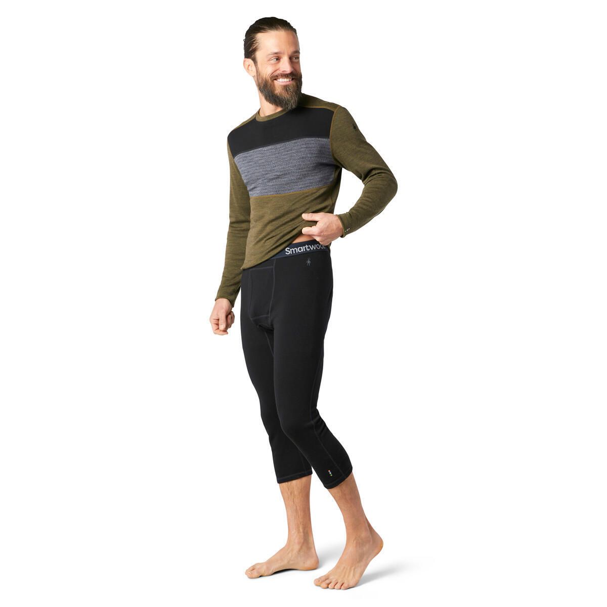 Pantaloni Corp Barbati Smartwool M Classic Thermal Merino Base Layer 3/4 Bottom