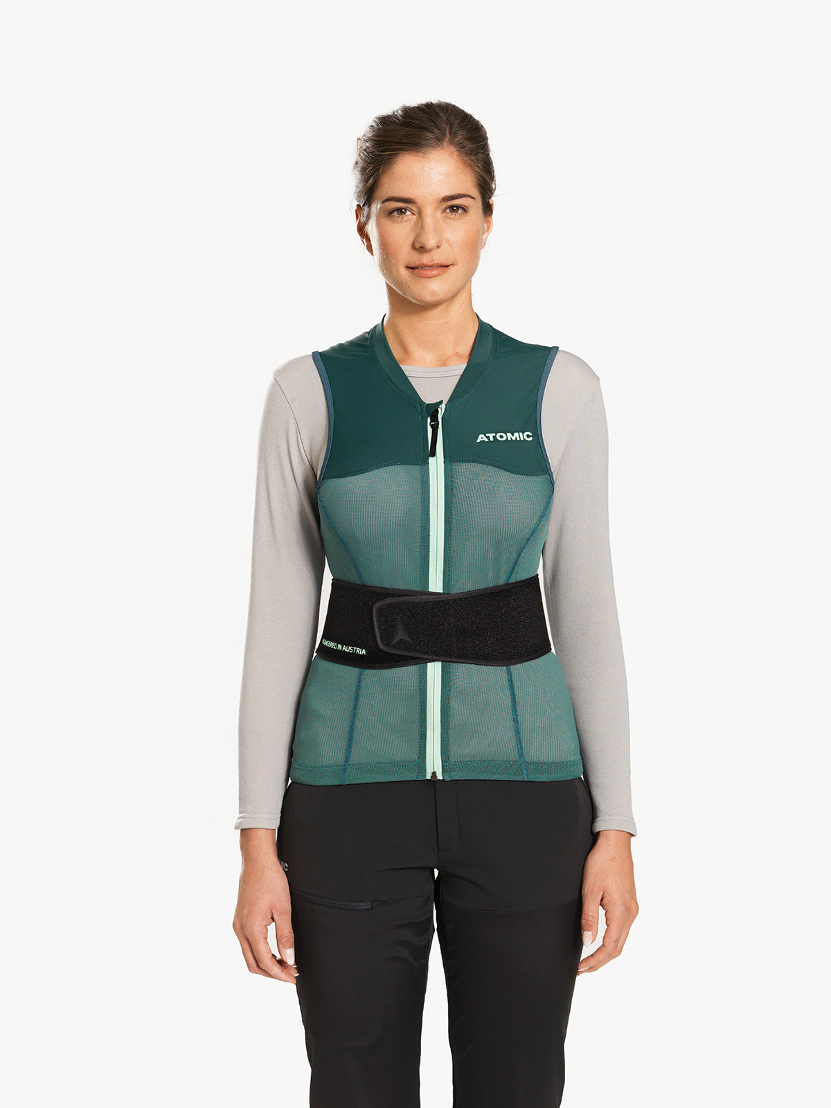 Protectie Atomic Live Shield Vest Amid W Dark Green/mint Sorbet
