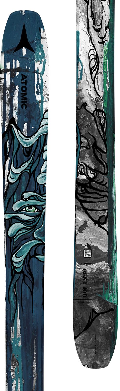 Ski Fara Legatura Unisex Atomic N Bent 100 Blue/grey   Ski Fara Legatura Unisex Atomic N Bent 100 Blue/grey