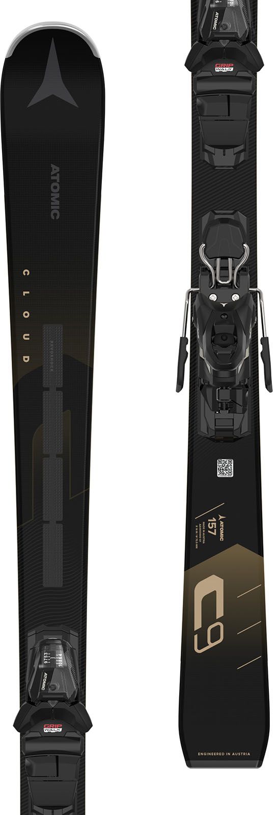 Ski Femei Atomic Cloud C9 Revoshock Light + M 10 Gw Black   Ski Femei Atomic Cloud C9 Revoshock Light + M 10 Gw Black