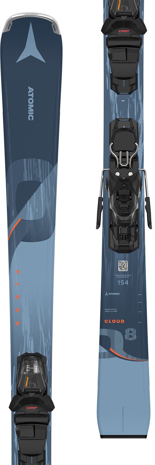 Ski Femei Atomic Cloud Q8 + M 10 Gw Blue   Ski Femei Atomic Cloud Q8 + M 10 Gw Blue