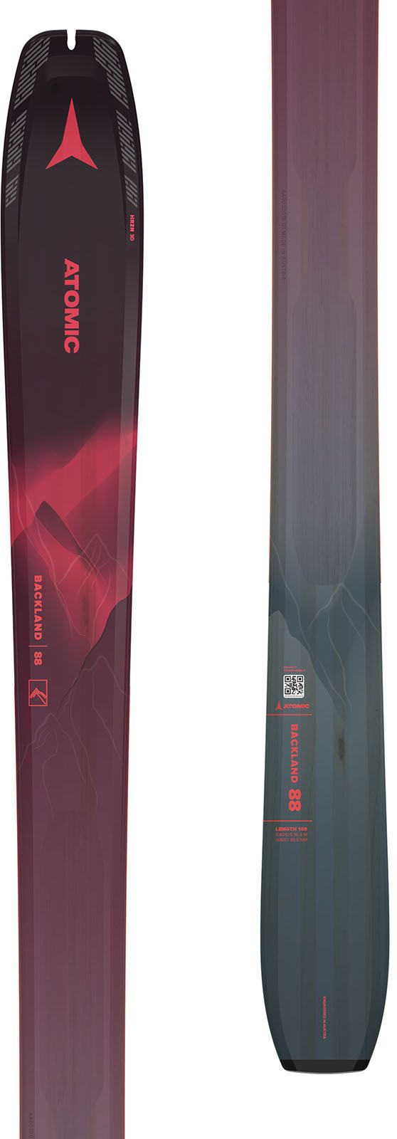 Ski Tura Fara Legatura Femei Atomic N Backland 88 W Maroonred/grey