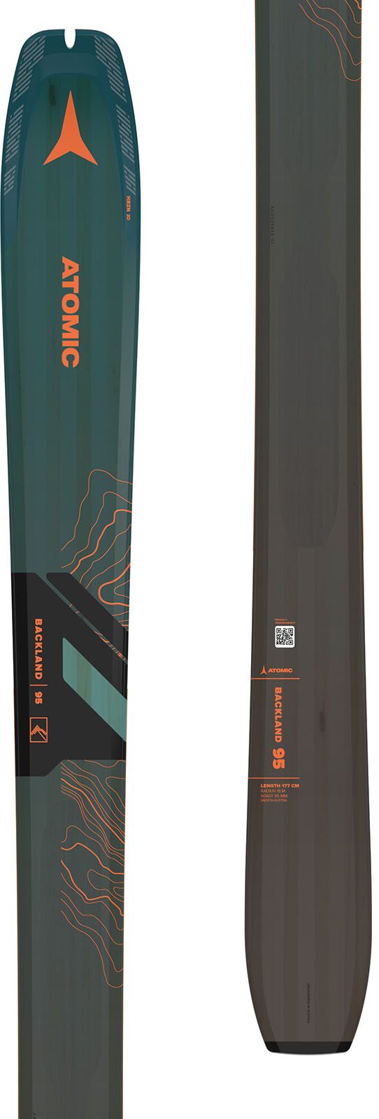Ski Tura Fara Legatura Unisex Atomic N Backland 95 Petrol/grey/orange