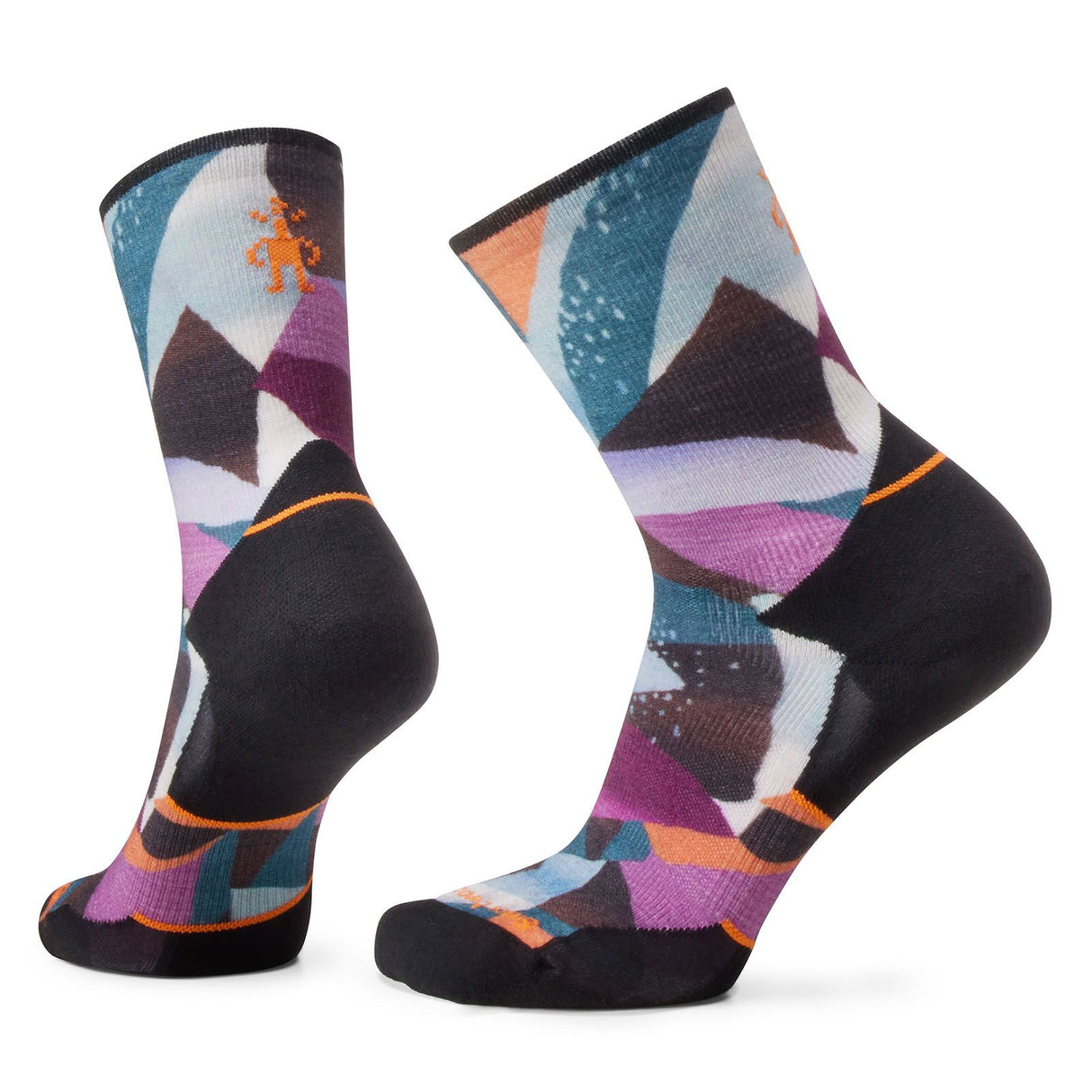 Sosete Femei Smartwool W Athlete Edition Run Mosaic Pieces Print Crew
