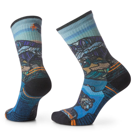 Sosete Femei Smartwool W Hike Light Cushion Icy Range Print Crew   Sosete Femei Smartwool W Hike Light Cushion Icy Range Print Crew