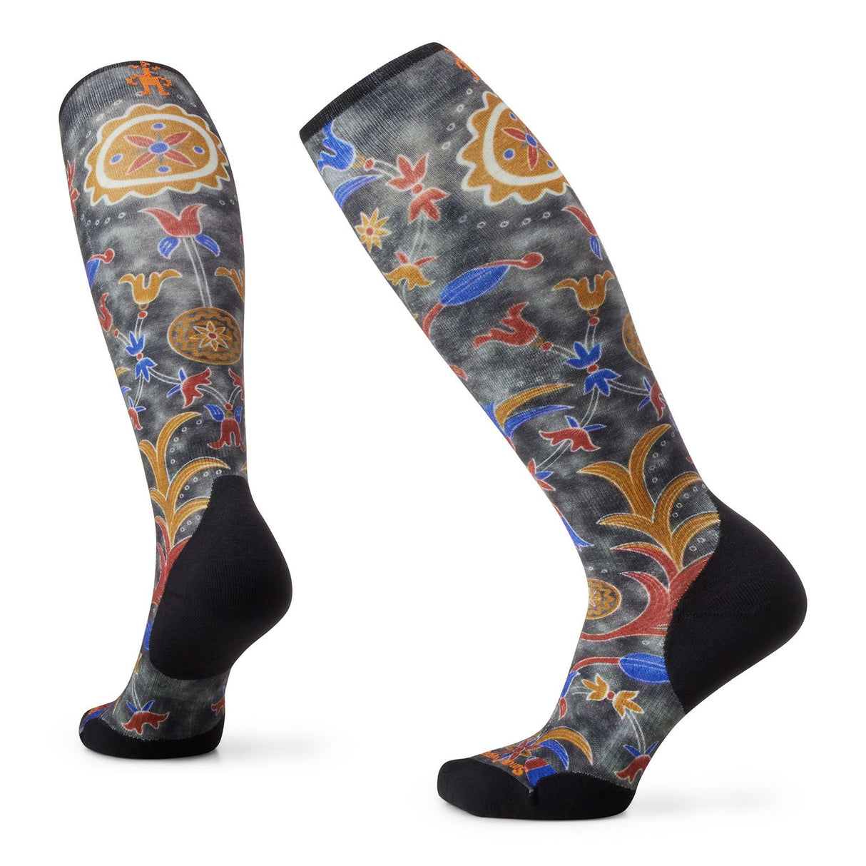 Sosete Femei Smartwool W Ski Targeted Cushion Royal Floral Print Otc