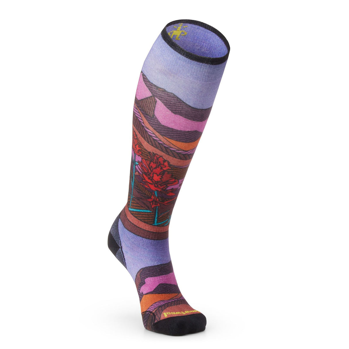 Sosete Femei Smartwool W Ski Zero Cushion Floral Field Print Otc