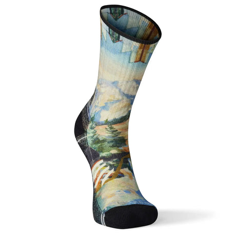 Sosete Smartwool Hike Light Cushion Mountain Print Crew   Sosete Smartwool Hike Light Cushion Mountain Print Crew