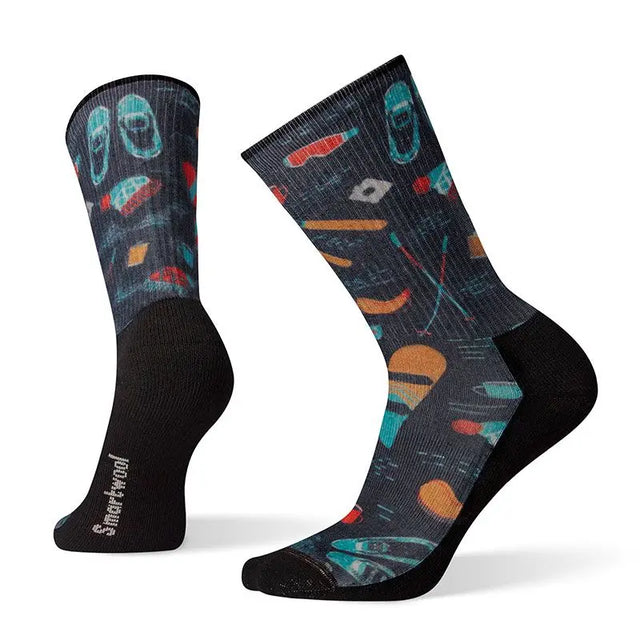 Sosete Smartwool Hike Light Hut Trip Print Crew   Sosete Smartwool Hike Light Hut Trip Print Crew