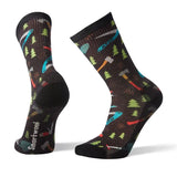 Sosete Smartwool Hike Light Sharp Things Print Crew   Sosete Smartwool Hike Light Sharp Things Print Crew