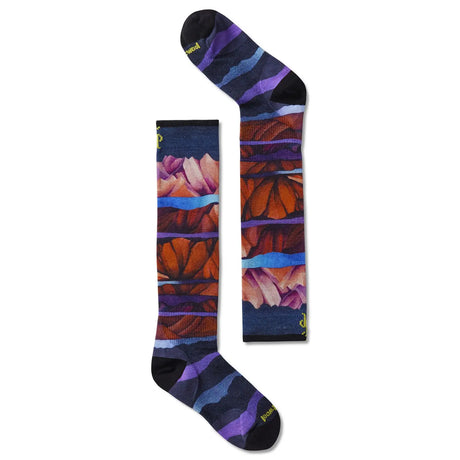 Sosete Copii Smartwool Ski Zero Cushion Mountain Print Otc   Sosete Copii Smartwool Ski Zero Cushion Mountain Print Otc