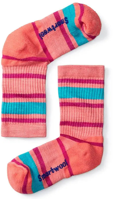 Sosete Copii Smartwool K Striped Hike Light Crew   Sosete Copii Smartwool K Striped Hike Light Crew