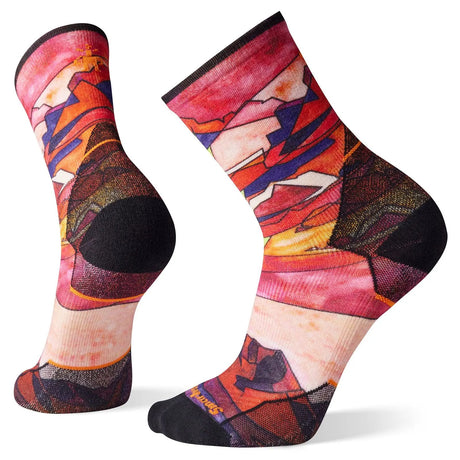 Sosete Smartwool M Athlete Edition Run Print Crew   Sosete Smartwool M Athlete Edition Run Print Crew