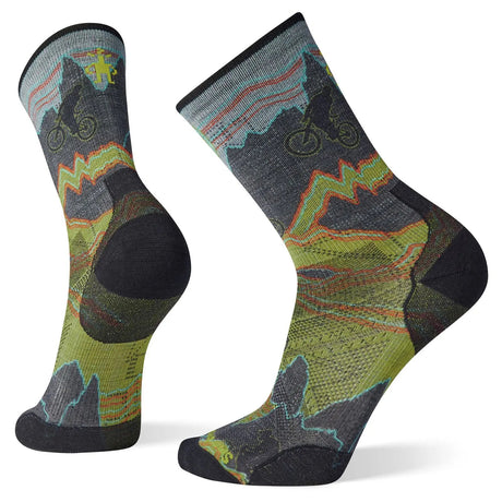 Sosete Smartwool M Cycle Zero Cushion Print Crew   Sosete Smartwool M Cycle Zero Cushion Print Crew