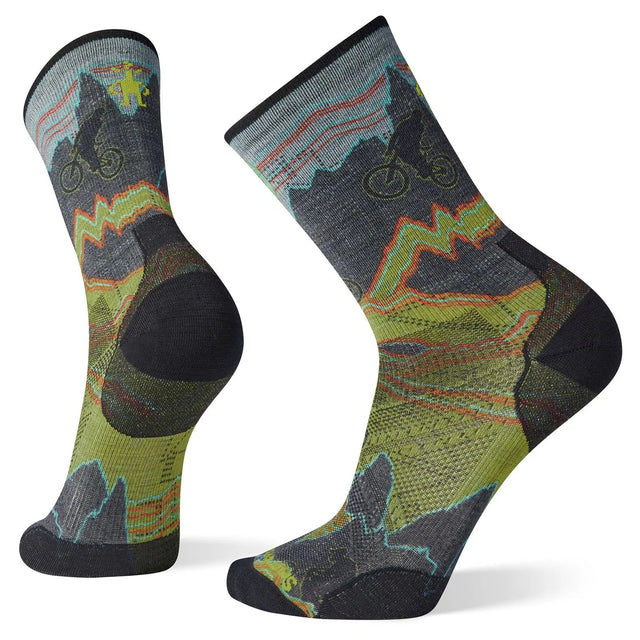 Sosete Smartwool M Cycle Zero Cushion Print Crew   Sosete Smartwool M Cycle Zero Cushion Print Crew
