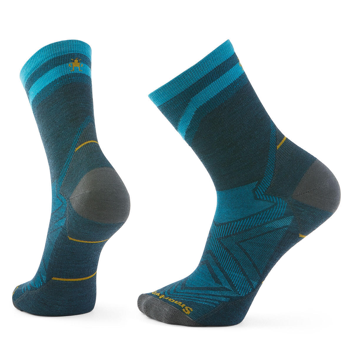 Sosete Smartwool Run Zero Cushion Pattern Mid Crew