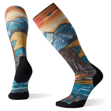 Sosete Smartwool Phd Snow Light Elite Print   Sosete Smartwool Phd Snow Light Elite Print
