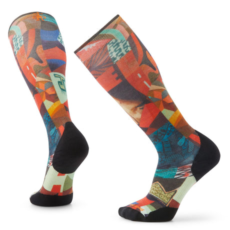 Sosete Smartwool Ski Targeted Cushion Mosaic Snowball Print Otc   Sosete Smartwool Ski Targeted Cushion Mosaic Snowball Print Otc