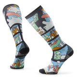 Sosete Smartwool Ski Targeted Cushion Winter Adventure Print Otc   Sosete Smartwool Ski Targeted Cushion Winter Adventure Print Otc