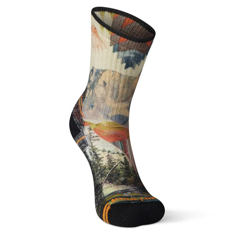 Sosete Smartwool W Hike Light Cushion Mountain Print Crew   Sosete Smartwool W Hike Light Cushion Mountain Print Crew