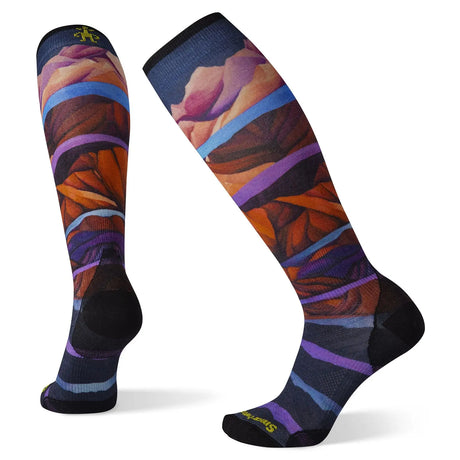 Sosete Smartwool W Ski Zero Cushion Mountain Print Otc   Sosete Smartwool W Ski Zero Cushion Mountain Print Otc