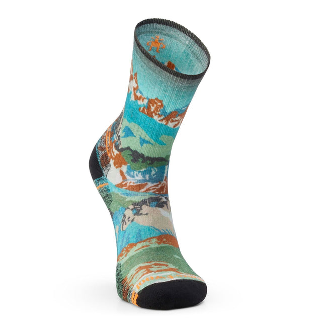 Sosete Unisex Smartwool Hike Light Cushion Alpine Trail Print Crew   Sosete Unisex Smartwool Hike Light Cushion Alpine Trail Print Crew
